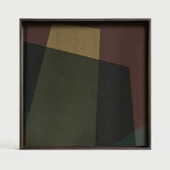 Square Glass Angle Tray, Slate, Small