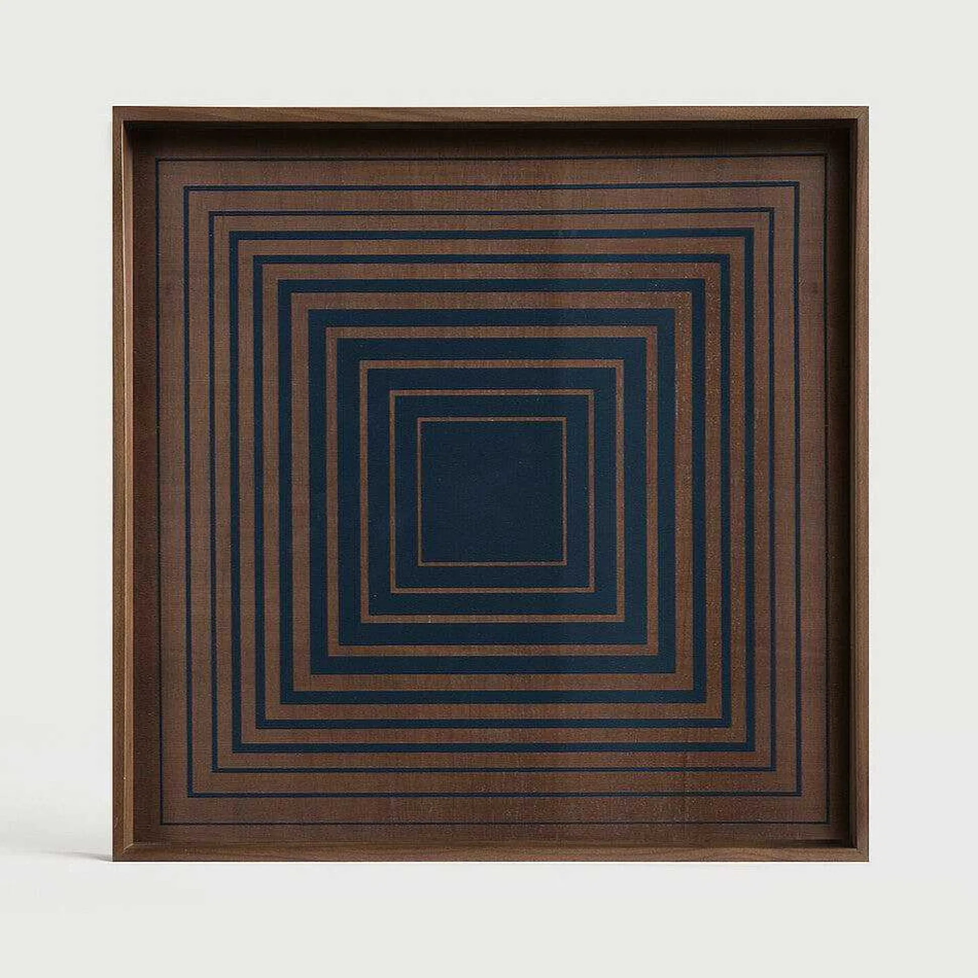 Square Ink Squares Glass Tray, Small