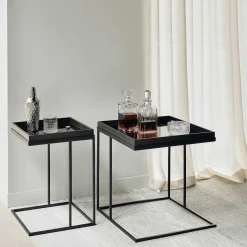 Square Tray Side Table, Large (Tray Not Included)
