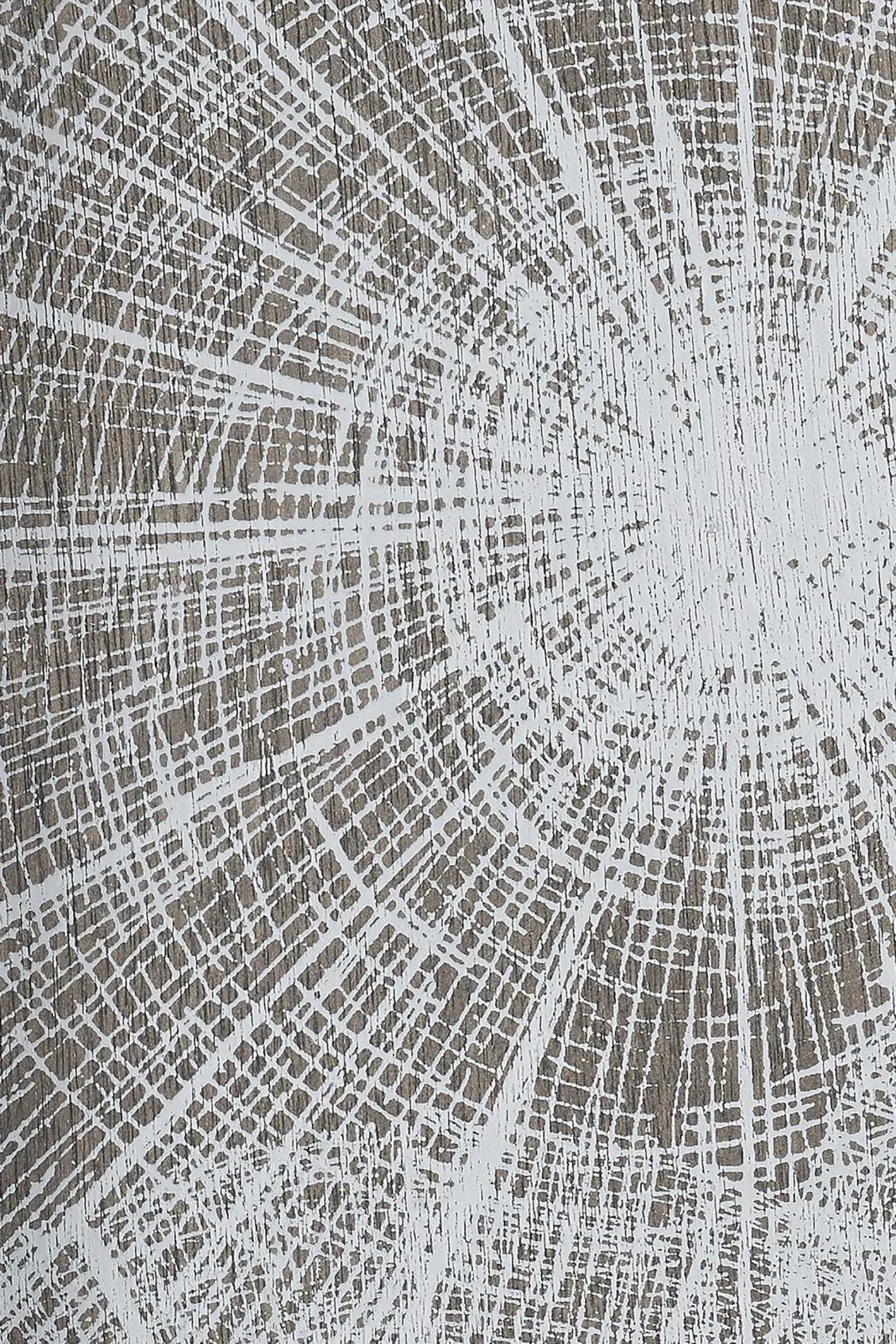 Square White Slices Varnished Wood Tray, Small