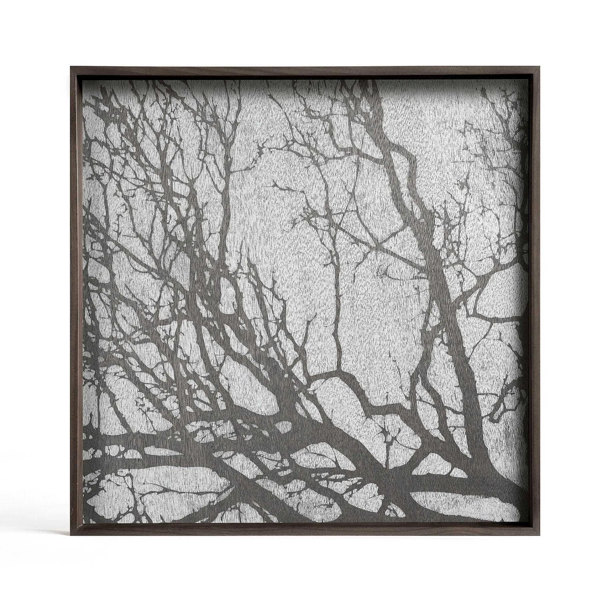 Square White Tree Tray, Large