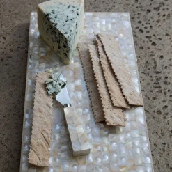 Stainless Steel & Shell Mosaic Cheese Knife