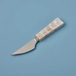Stainless Steel & Shell Mosaic Cheese Knife