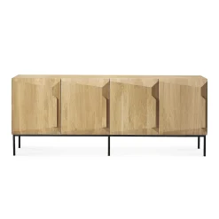 Stairs Oak Sideboard, 4 Doors