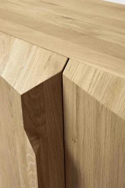 Stairs Oak Sideboard, 3 Doors