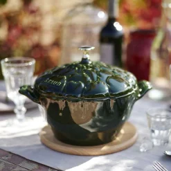 Staub Artichoke Cocotte, 3.2 qt, Basil
