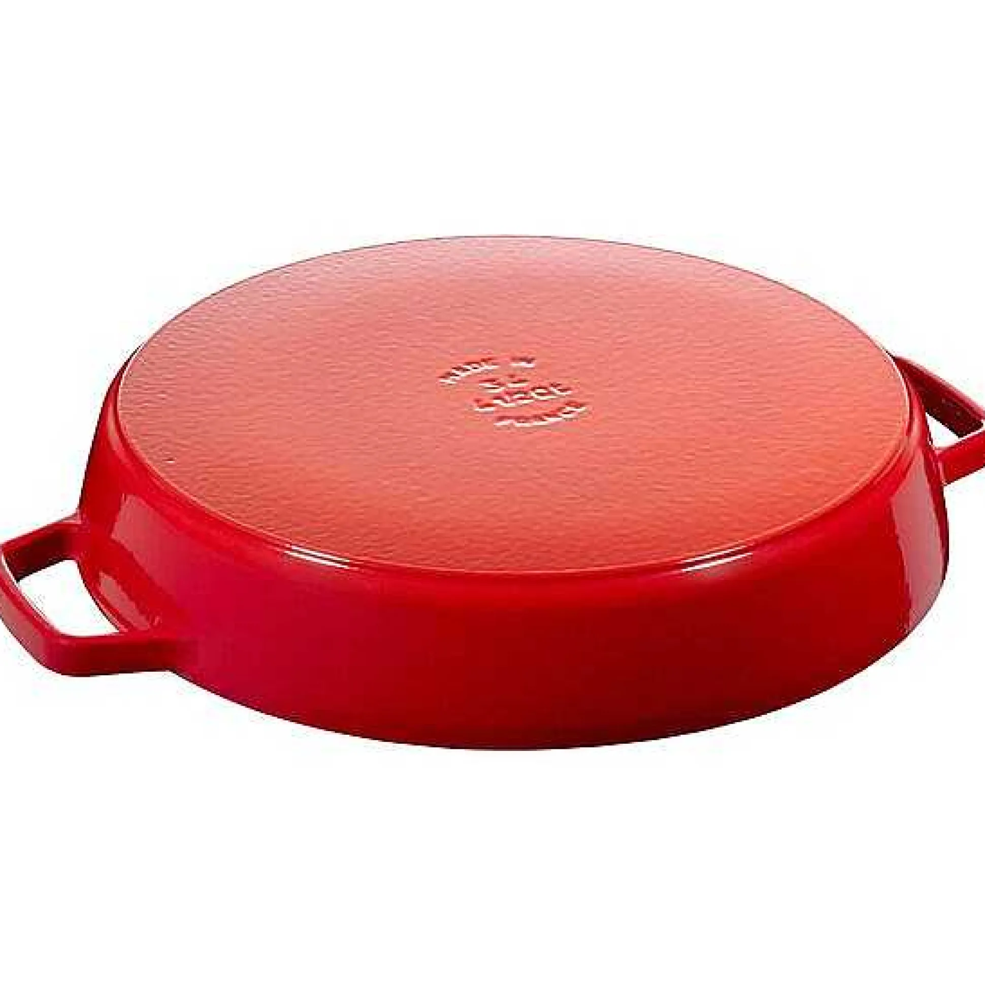 Staub Double Handle Fry Pan, 13", Cherry