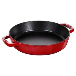 Staub Double Handle Fry Pan, 13", Cherry