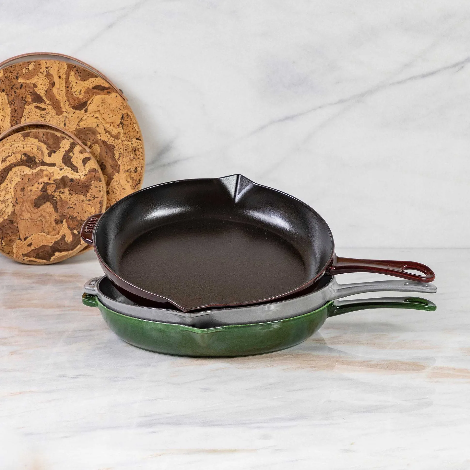 Staub Fry Pan, 12", Grenadine