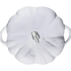 Staub Pumpkin Cocotte, 3.5qt, White^Be Home Cheap