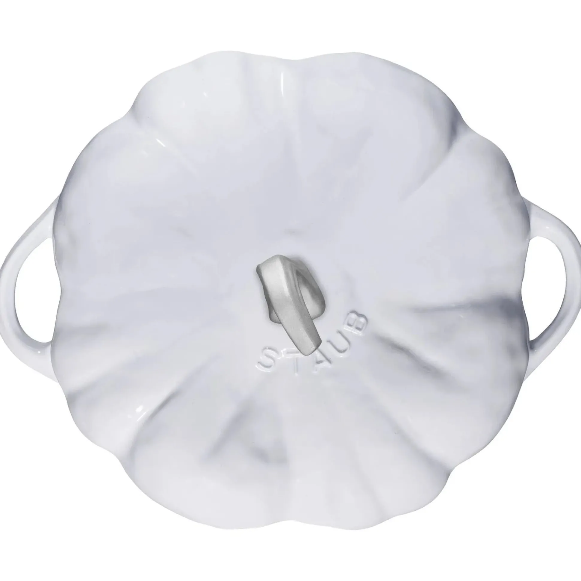 Staub Pumpkin Cocotte, 3.5qt, White^Be Home Cheap