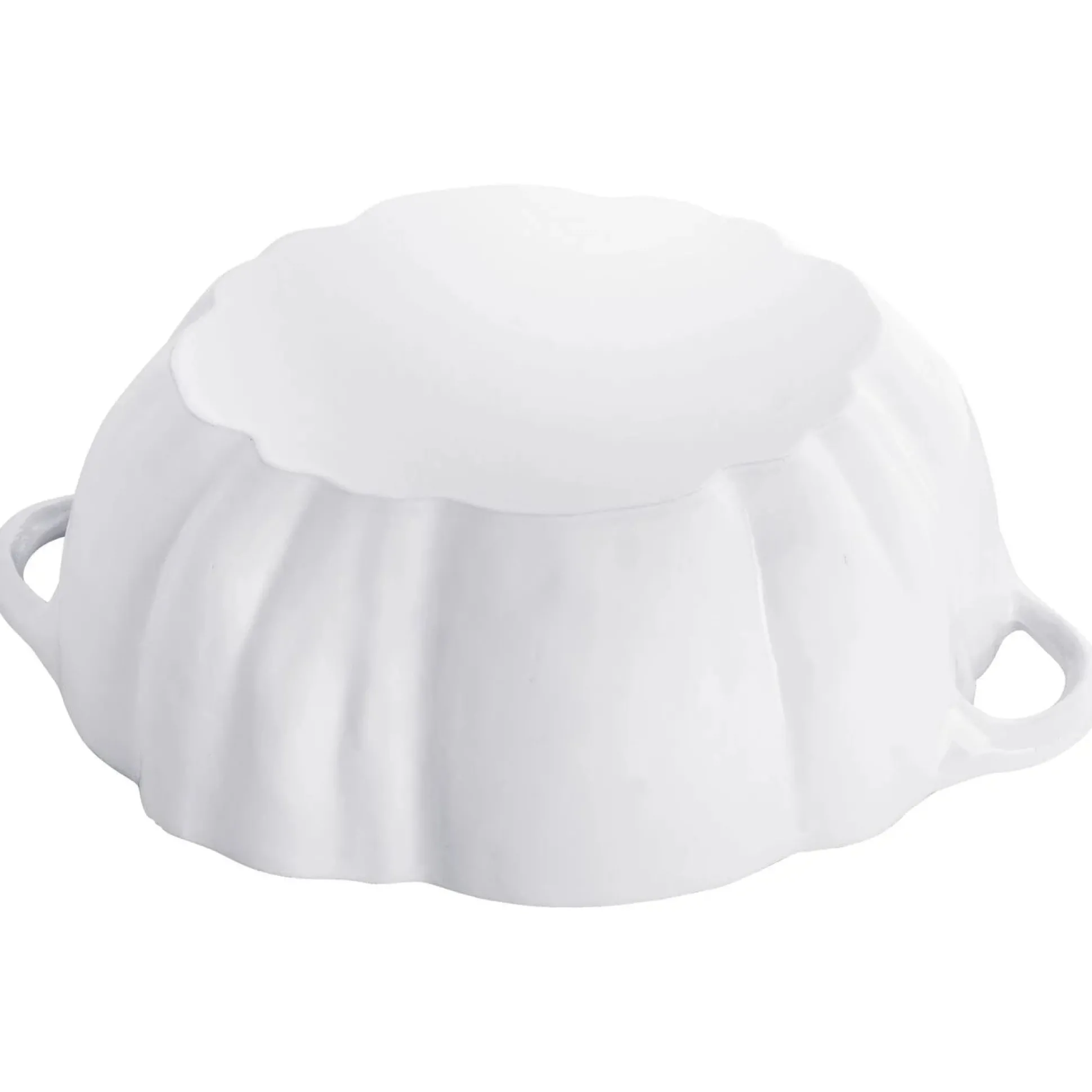 Staub Pumpkin Cocotte, 3.5qt, White^Be Home Cheap