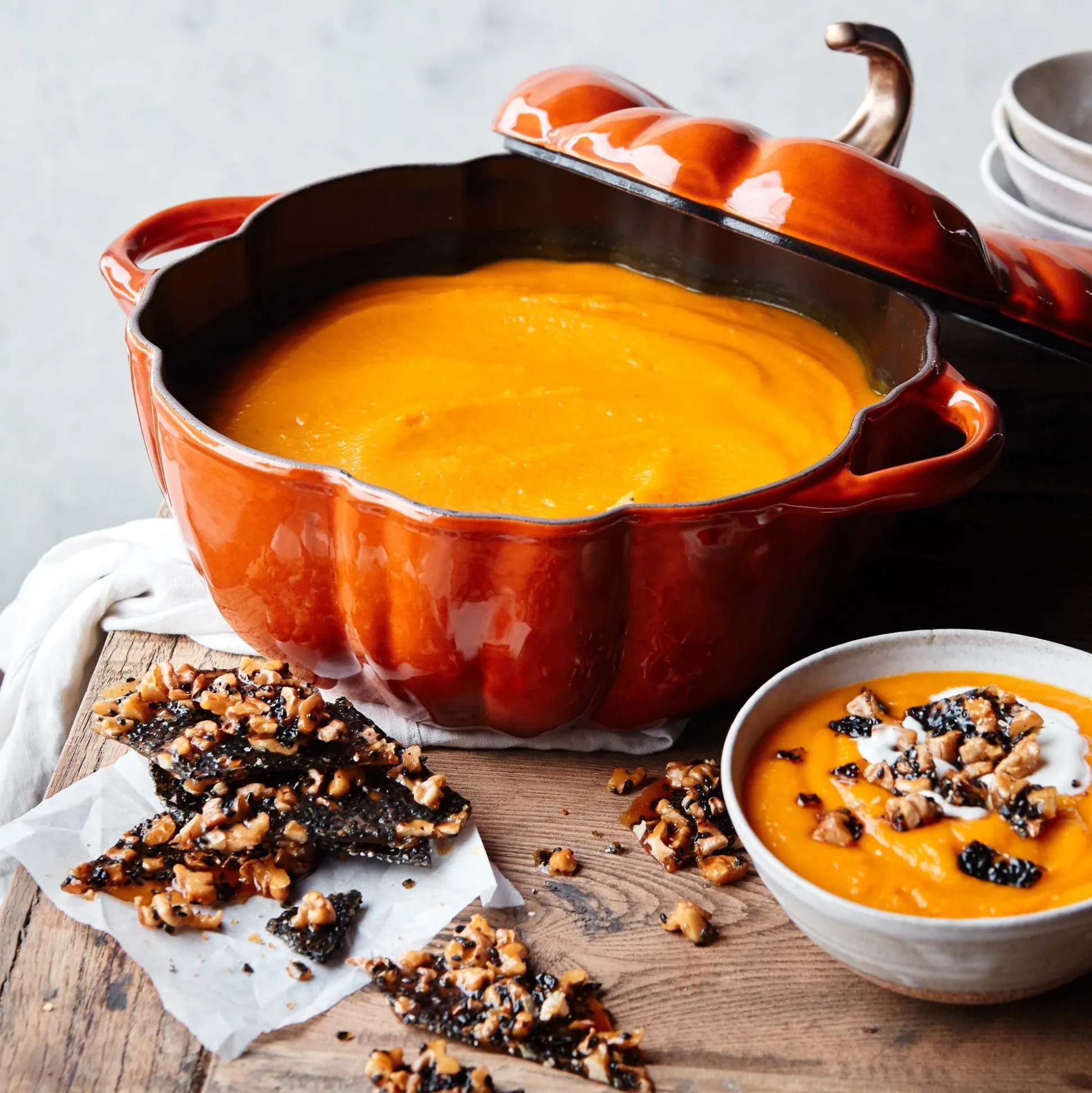 Staub Pumpkin Cocotte, 3.5qt, Burnt Orange^Be Home Clearance