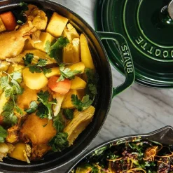 Staub Round Cocotte, 4qt, Basil