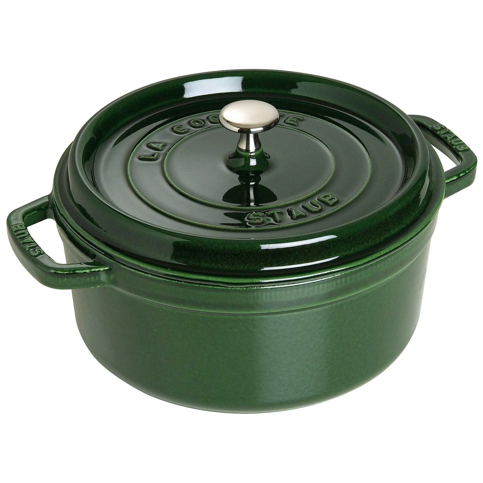 Staub Round Cocotte, 4qt, Basil