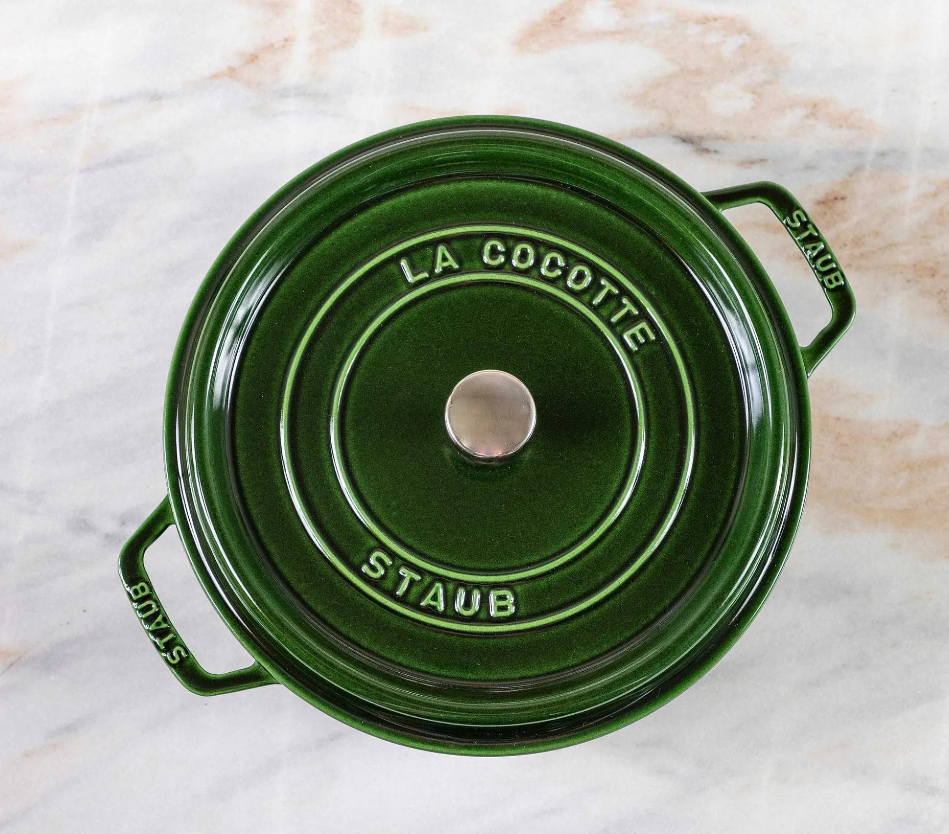 Staub Round Cocotte, 7qt, Basil