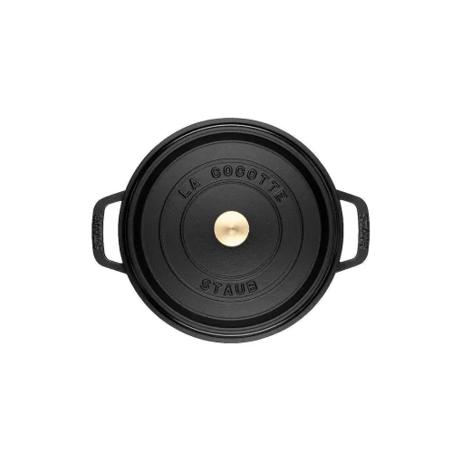 Staub Round Cocotte, 7qt, Black