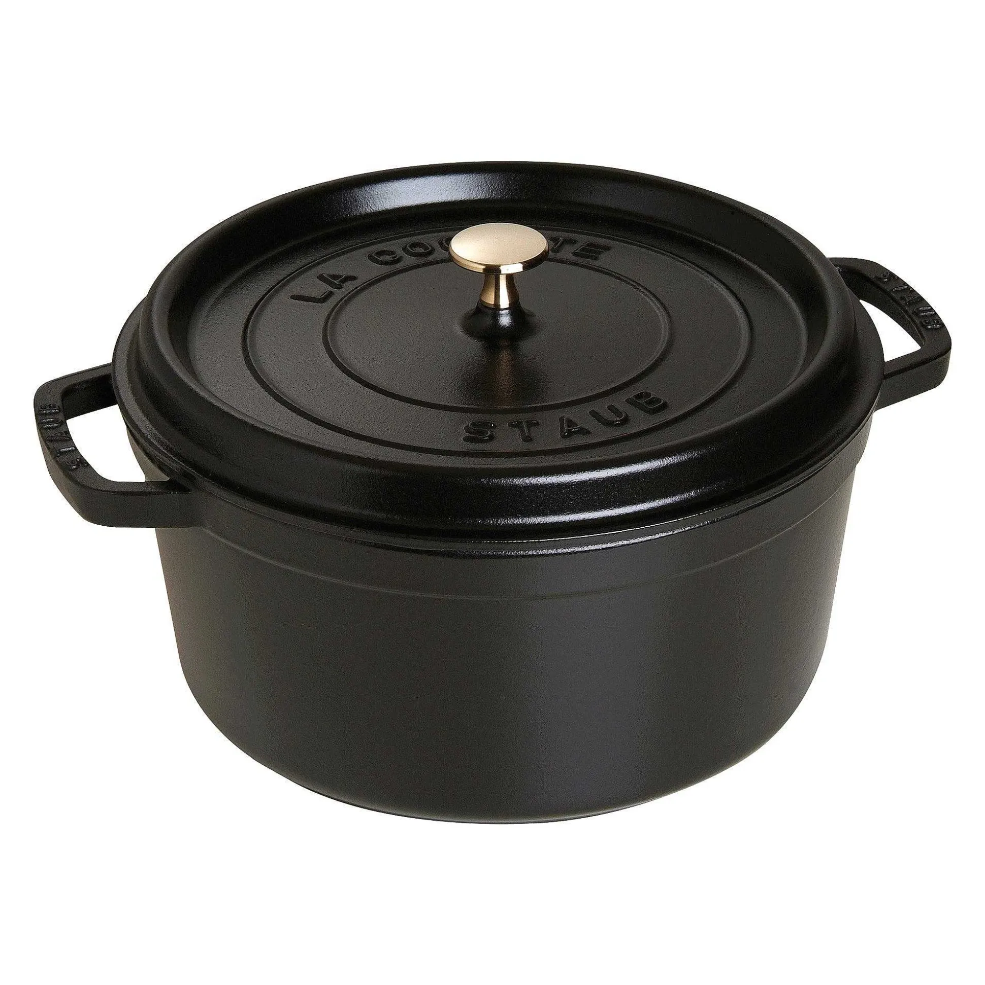 Staub Round Cocotte, 7qt, Black