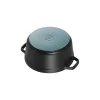 Staub Round Cocotte, 13.25qt, Black