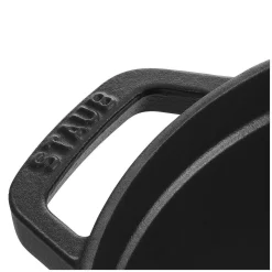 Staub Round Cocotte, 13.25qt, Black