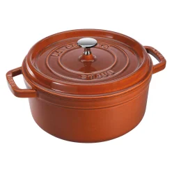 Staub Round Cocotte, 7qt, Burnt Orange