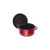 Staub Round Cocotte, 7qt, Cherry