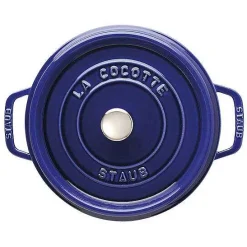 Staub Round Cocotte, 7qt, Dark Blue