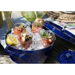 Staub Round Cocotte, 7qt, Dark Blue