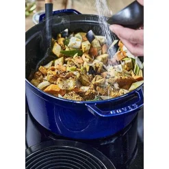 Staub Round Cocotte, 7qt, Dark Blue