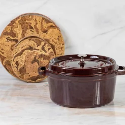 Staub Round Cocotte, 7qt, Grenadine