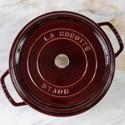 Staub Round Cocotte, 7qt, Grenadine