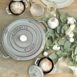 Staub Round Cocotte, 5.5qt, Graphite Grey