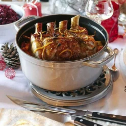 Staub Round Cocotte, 5.5qt, Graphite Grey