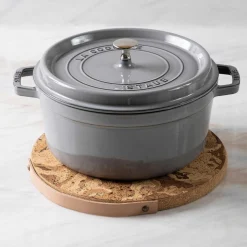 Staub Round Cocotte, 5.5qt, Graphite Grey