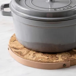 Staub Round Cocotte, 5.5qt, Graphite Grey