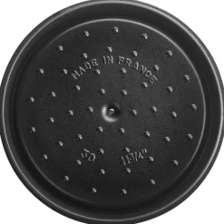 Staub Round Cocotte, 9qt, Graphite Grey