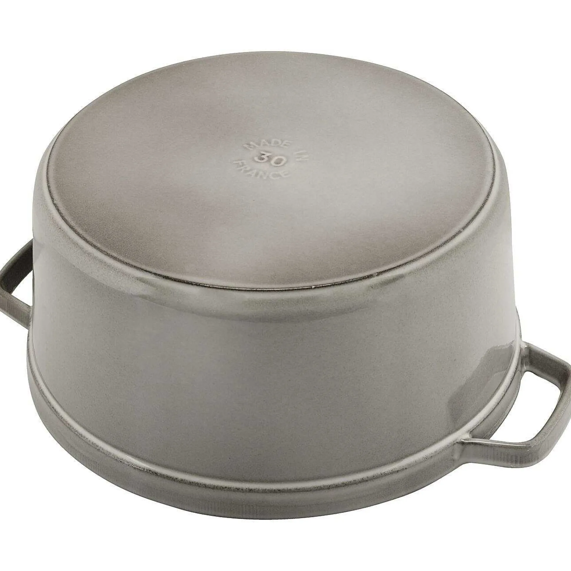 Staub Round Cocotte, 9qt, Graphite Grey
