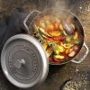 Staub Round Cocotte, 7qt, Graphite Grey