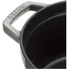 Staub Round Cocotte, 13.25qt, Graphite Grey