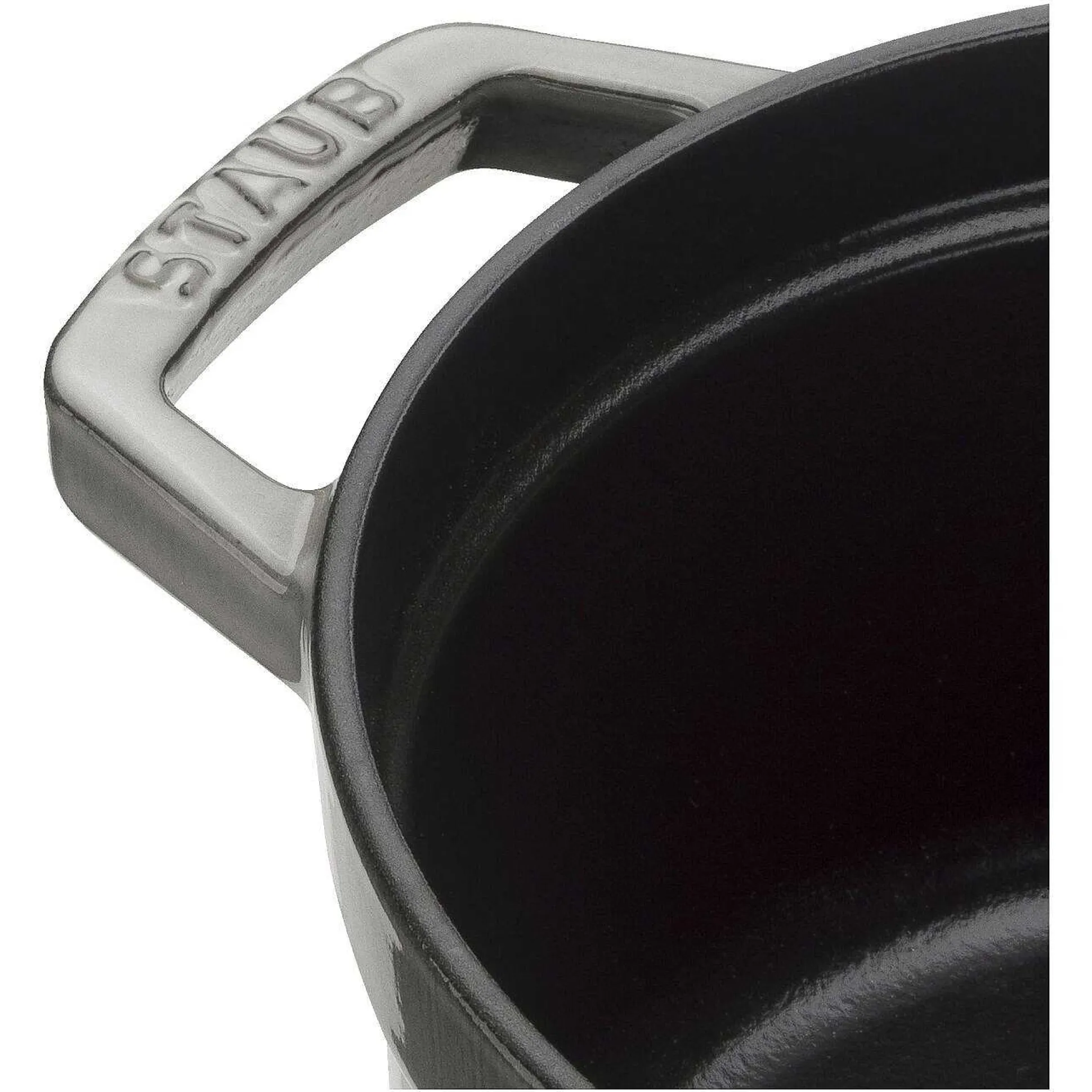 Staub Round Cocotte, 13.25qt, Graphite Grey