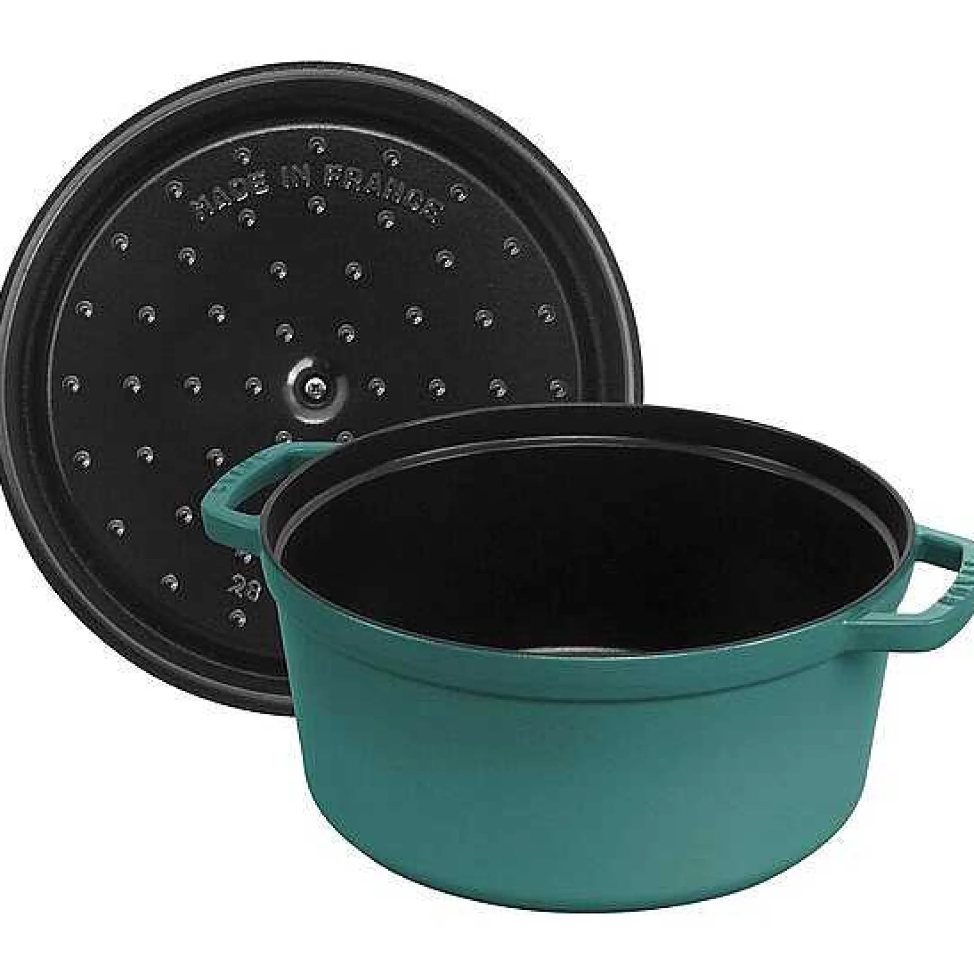 Staub Round Cocotte, 7qt, Turquoise