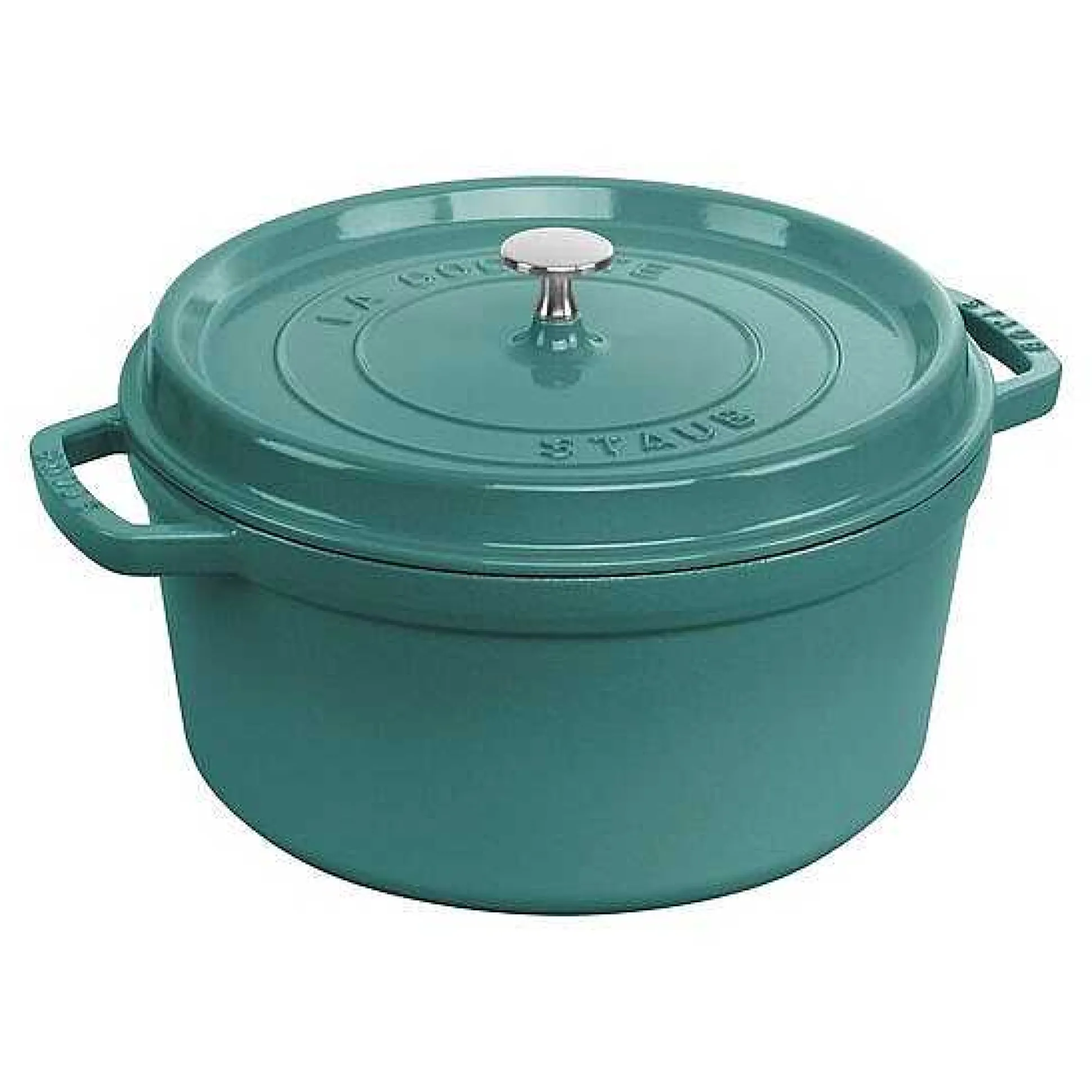 Staub Round Cocotte, 7qt, Turquoise