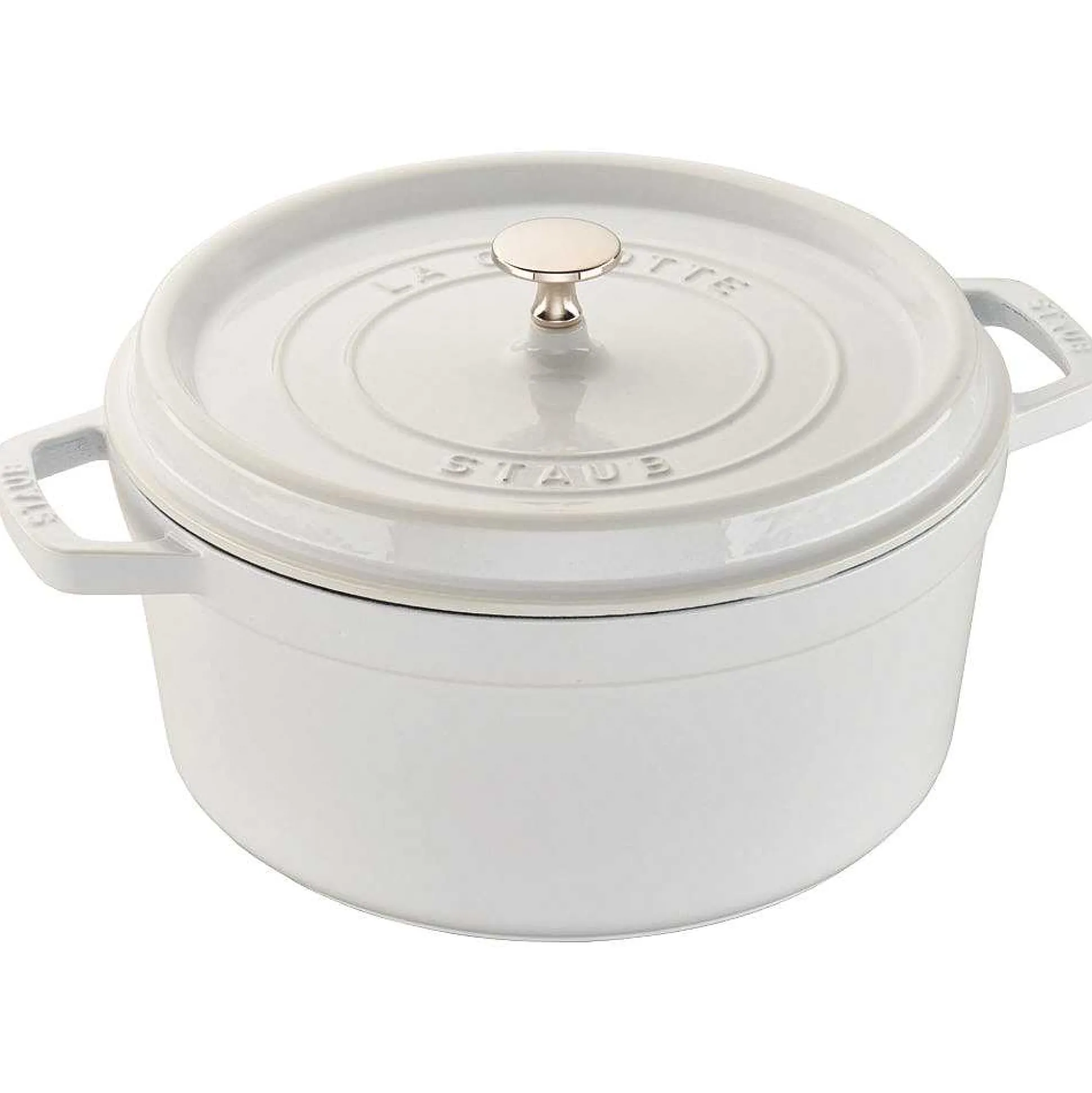 Staub Round Cocotte, 7qt, White