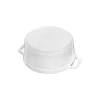 Staub Round Cocotte, 7qt, White