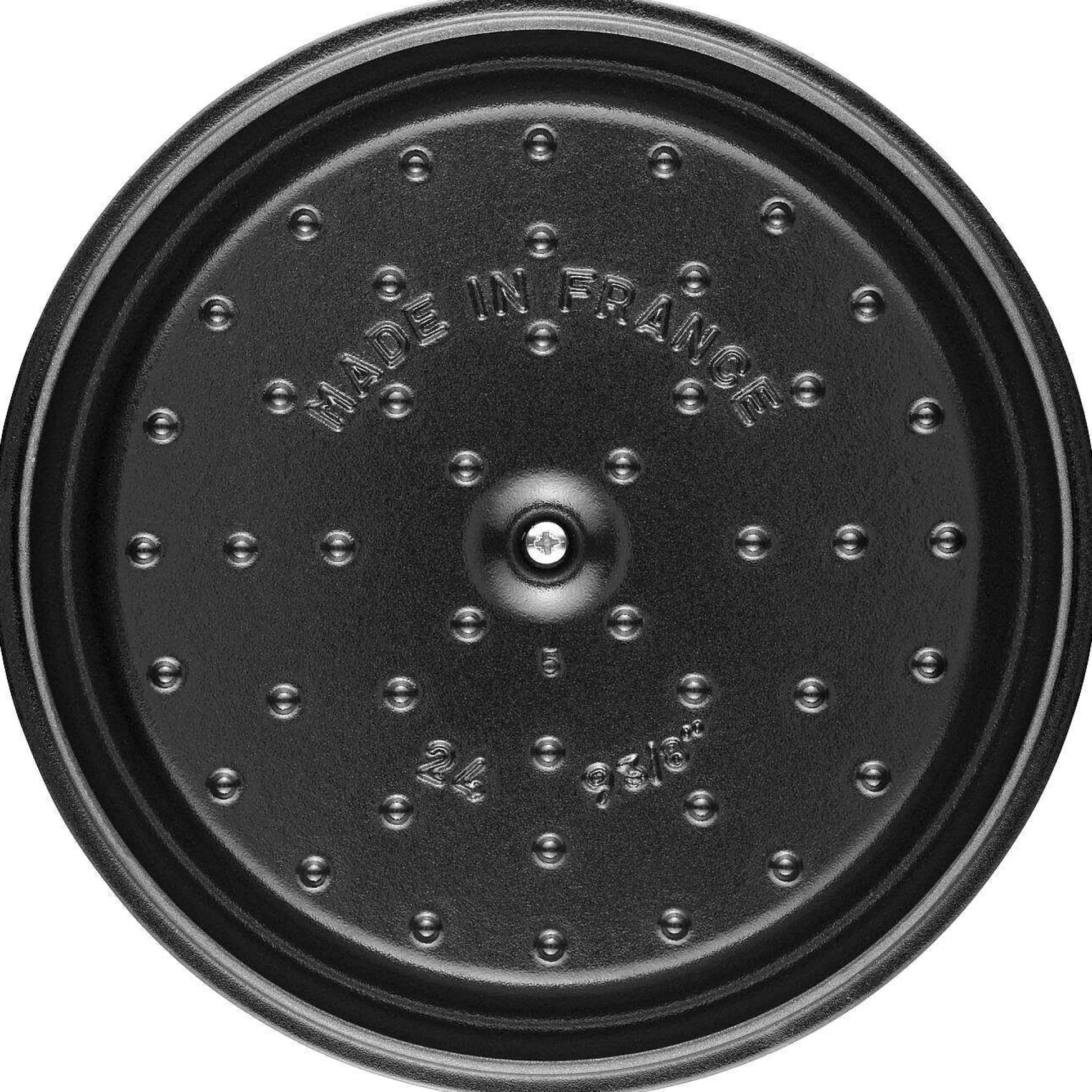 Staub Round Cocotte, 4qt, White Truffle