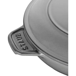 Staub Round Covered Baking Dish, 8", Graphite Grey