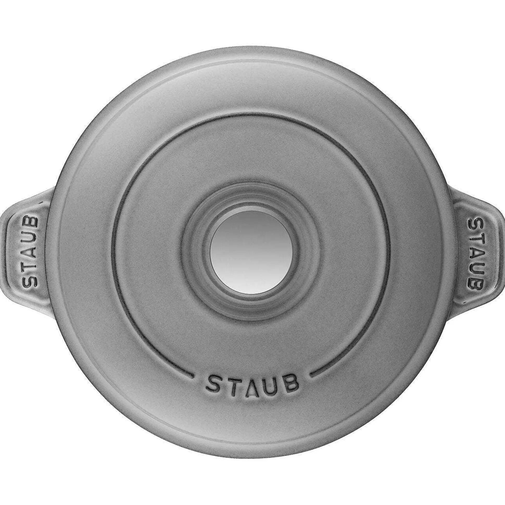 Staub Round Covered Baking Dish, 8", Graphite Grey