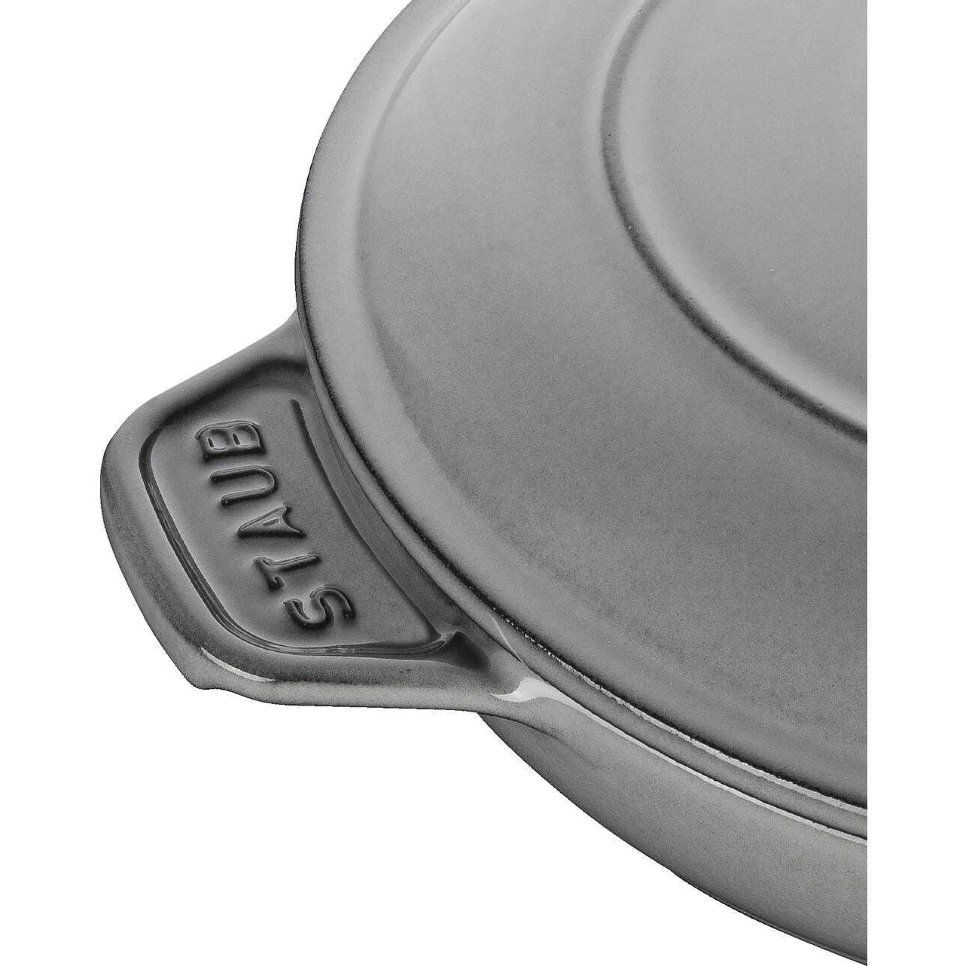 Staub Round Covered Baking Dish, 8", Graphite Grey