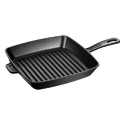 Staub Square Grill Pan, 10", Black