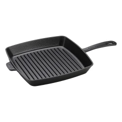 Staub Square Grill Pan, 12", Black